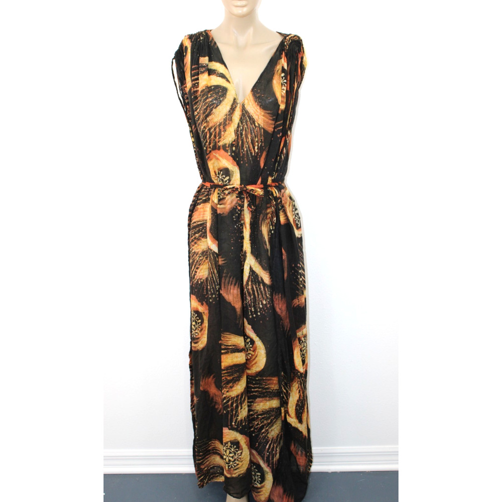 Dewi Kaftan Batik Vintage 100% Original Malaysia Dress Lounge Wear Handmade OS